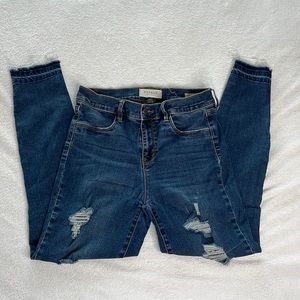 PacSun Distressed Dark Wash Ankle Jeggings jeans size 28